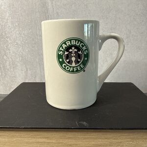 Starbucks 2008 Coffee Mug Cup 10 oz White Double Sided Mermaid Logo
